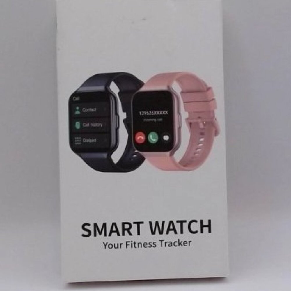 Smart Watch Fitness Tracker | Pink Band | Touch Screen | New Open‎ Box